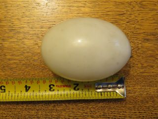 Antique Vintage Hand Blown White Milk Glass Egg