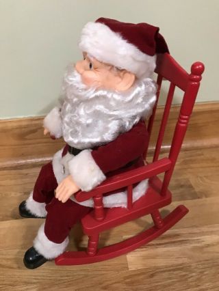 Rocking And Singing 13 Inch Santa (Sings Jingle Bells) Vintage In Excellant Cond 3