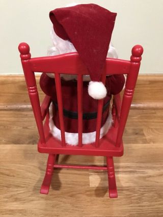 Rocking And Singing 13 Inch Santa (Sings Jingle Bells) Vintage In Excellant Cond 4