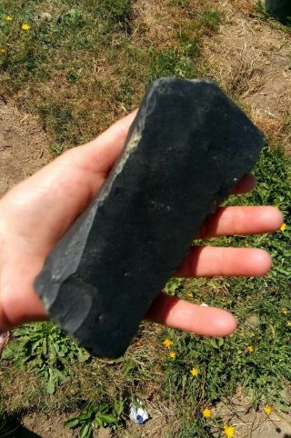 1 Lg Paleo Scraper Celt Hand Axe? Native American Indian Stone Tool Artifacts