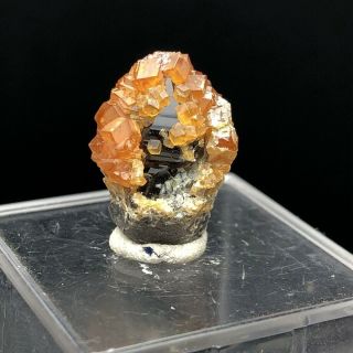 4.  8g Natural Smoky Quartz Crystal Garnet Spessartine Mineral Specimen