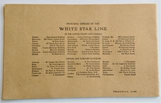 White Star Line - R.  M.  S.  Majestic Promotional booklet,  1920 ' s 5