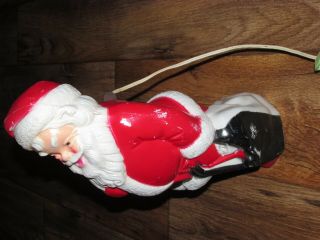 Vintage Santa Cluas Blow Mold,  Dated 1968,  Empire Plastic Corp,  13 Inches, 4