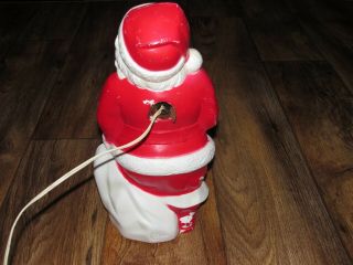 Vintage Santa Cluas Blow Mold,  Dated 1968,  Empire Plastic Corp,  13 Inches, 5