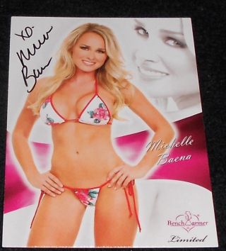Benchwarmer Limited 2011 - Michelle Baena - Autographed Card 21
