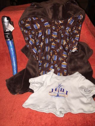 Disney Duffy Bear 17 " Star Wars Jedi Academy Robe,  Shirt & Saber