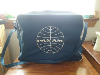 Vintage Pan Am Travel Bag 15x11x5 Naftco Products 1970 
