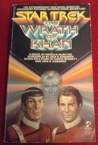 Star Trek: The Wrath Of Khan,  Paperback Novel Based On The Movie,  1982