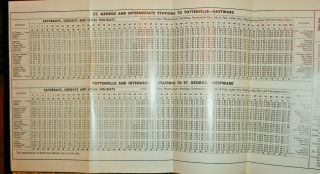 STATEN ISLAND RAPID TRANSIT RAILWAY CO.  PASSENGER TIMETABLE 4 - 30 - 1966/ST G - - TOTT 3