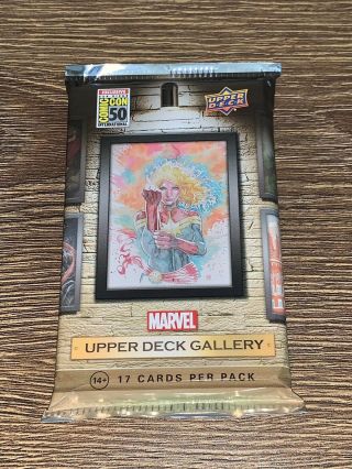 Sdcc Marvel Upper Deck Gallery Trading Card Pack 2019 Comic Con Exclusive