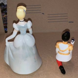 Vintage Disney Cinderella Prince Charming RARE COMPLETE Set Porcelain Figurine 4