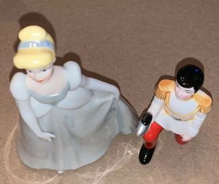 Vintage Disney Cinderella Prince Charming RARE COMPLETE Set Porcelain Figurine 5