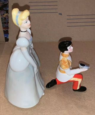 Vintage Disney Cinderella Prince Charming RARE COMPLETE Set Porcelain Figurine 7