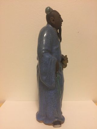 Chinese Mudman Mud Men Large Figurine Shiwan 8.  5” 6