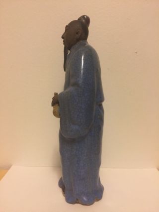Chinese Mudman Mud Men Large Figurine Shiwan 8.  5” 8