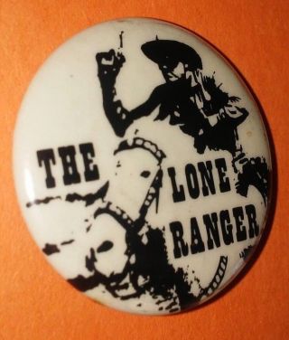 The Lone Ranger Western Button Pin Vintage Rare 50 