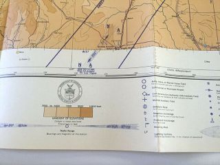 Vintage WW2 1942 Restricted Aeronautical Chart TRINIDAD,  CO Map S - 4 4