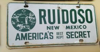 Vintage Mexico Booster License Plate Ruidoso