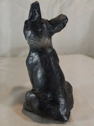 Unique Boston Terrier/French Bulldog Paper Mache Christmas Ornament Figurine 3