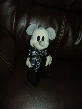 Disney Parks 9 " Mickey Mouse As Jack Skellington Plush
