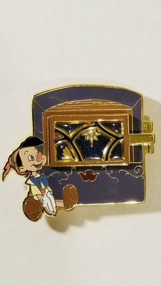 Disney Dlr Window To The Magic Le 1000 Pin Pinocchio Jiminy Cricket