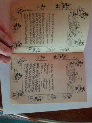 1930 ' s MICKEY MOUSE Recipe Scrap Book 6