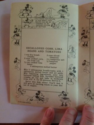 1930 ' s MICKEY MOUSE Recipe Scrap Book 8