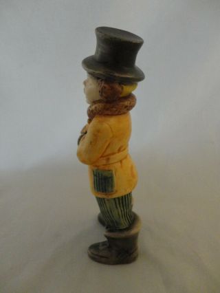 Vintage Ceramic Christmas Caroler Figure Atlantic Mold Man Singing 2