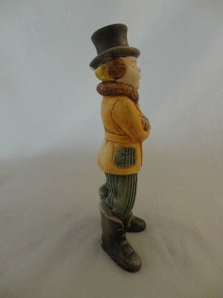 Vintage Ceramic Christmas Caroler Figure Atlantic Mold Man Singing 4