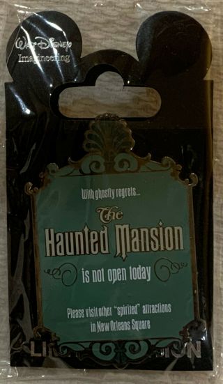 Disney Wdi Haunted Mansion Attraction Sign Pin