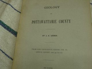 Geology Of Pottawattamie R County,  Iowa 1902
