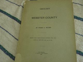 Geology Of Webster County,  Iowa 1901