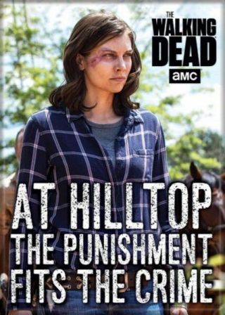 The Walking Dead Maggie Punishment Fits The Crime Photo Refrigerator Magnet