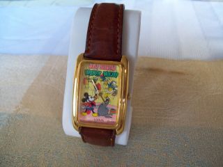 Mickey Mouse Circus By Lorus,  Vintage Walt Disney Watch,