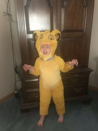 Disney’s The Lion King Simba Toddler Costume Size 3t - 4t Our Of Stock