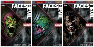 Topps Marvel Collect Digital Faces Of Evil Motion Wave 2 First 3 Cards.