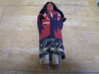 Large Native American Skookum Doll,  Circa 1940