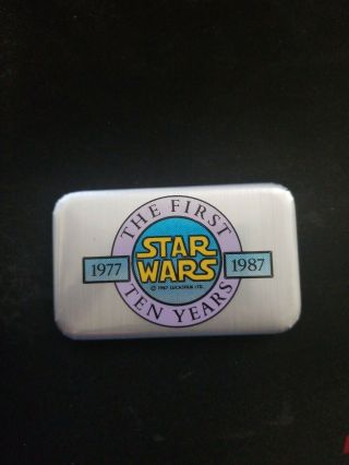 Vintage Star Wars Celebration The First Ten Years 1977 1987 Button Pin