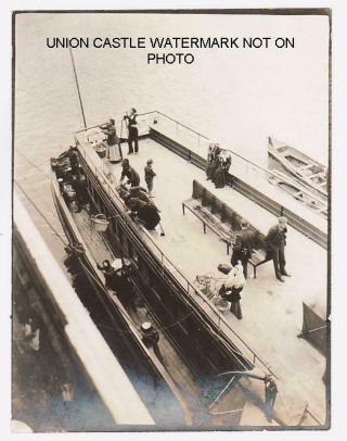 Unique Personal Photo White Star Line Rms Cedric Passenger Tender June 1904