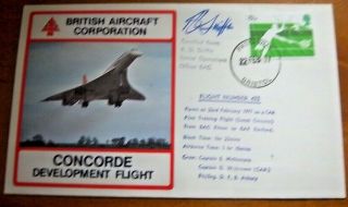 1977 Concorde Development Flight Flown Ltd Edition Cover Signed By R.  D Griffin