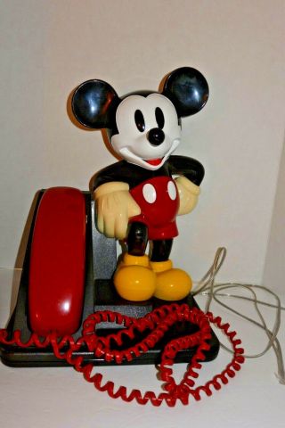 Vintage Mickey Mouse Landline Touchtone Phone At&t