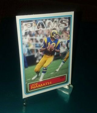 Los Angeles Rams Joe Namath 1983 Style Custom Art Card Aceo