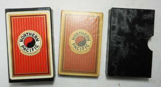 NORTHERN PACIFIC YELLOWSTONE PARK LINE RAILROAD Playing Cards w/TAX stamp 2