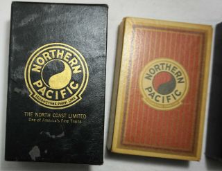 NORTHERN PACIFIC YELLOWSTONE PARK LINE RAILROAD Playing Cards w/TAX stamp 3