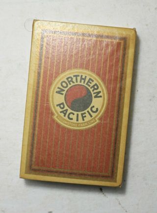 NORTHERN PACIFIC YELLOWSTONE PARK LINE RAILROAD Playing Cards w/TAX stamp 4