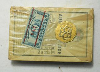 NORTHERN PACIFIC YELLOWSTONE PARK LINE RAILROAD Playing Cards w/TAX stamp 7