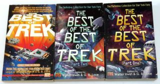 Star Trek Best Of Trek Paperback Book Set Of 3 (m - 7372 - Ap)