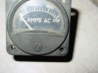 Wwii Us Aircraft Engine Bomber Transport Ammeter C46 C47 B25 B24 Mil - A - 8375 H - 1