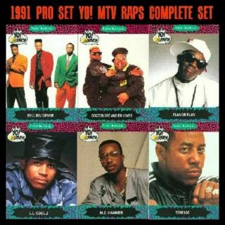 Vintage 1991 Pro Set Yo Mtv Raps Complete 100 Card Set Run Dmc Vanilla Ice