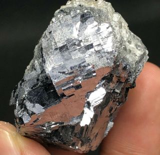 111.  5g Brilliant Shiny Silver Galena Crystal Cluster